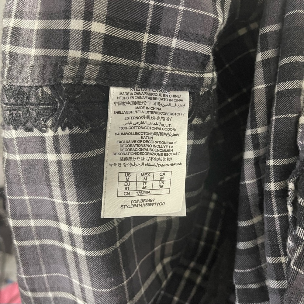 Guess Forrester Embroidered Plaid Flannel Shirt - Like New Condition - Picture 10 of 10